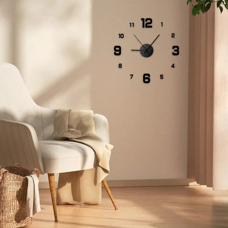 Relógio De Parede Sem Moldura Criativo - Decoração